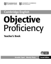 book Cambridge English. Objective Proficiency - Teacher's Book - Part 1 - Second Edition