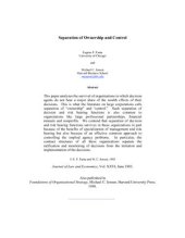 book Separation of Ownership and Control