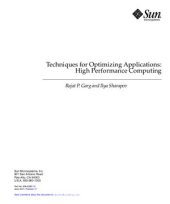 book Techniques for Optimizing Applications: High Performance Computing