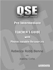 book QSE (Quick Smart English) Pre-lntermediate - Teacher's Guide