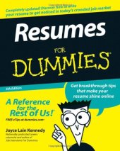 book Resumes For Dummies