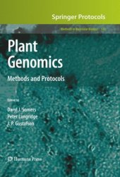 book Plant genomics: methods and protocols