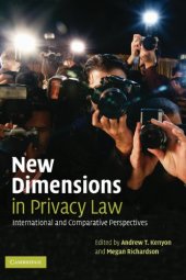 book New dimensions privacy law