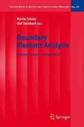 book Boundary Element Analysis: Mathematical Aspects and Applications