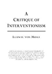 book A Critique of Interventionism