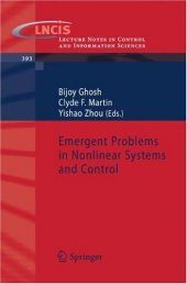 book Emergent Problems In Nonlinear Systems And Control