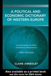 book Political & Economic Dictionary of Western Europe