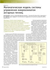 book Математическая модель системы управления микроклиматом ангарных теплиц