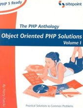 book The PHP Anthology Object Oriented PHP Solutions