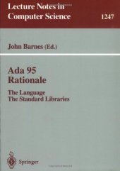 book Ada 95 Rationale: The Language The Standard Libraries