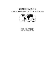 book Worldmark Encyclopedia of the Nations - Europe