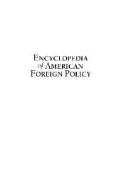 book Encyclopedia of American Foreign Policy - E-N