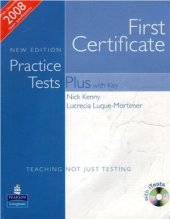 book First Certificate Practice Tests Plus with Built-In Sound, Bookmarks and Key