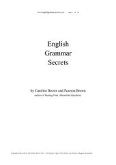 book English Grammar Secrets