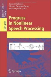 book Progress in Nonlinear Speech Processing