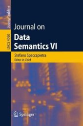 book Journal on Data Semantics VI