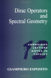 book Dirac Operators and Spectral Geometry