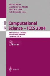 book Computational Science - ICCS 2004: 4th International Conference, Kraków, Poland, June 6-9, 2004, Proceedings, Part III