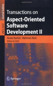 book Transactions on Aspect-Oriented Software Development II