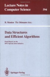 book Data structures and efficient algorithms: Final Report on the DFG Special Joint Initiative