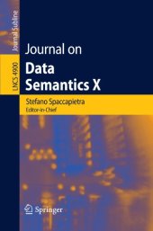 book Journal on Data Semantics X