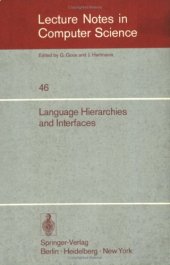 book Language Hierarchies and Interfaces: International Summer School