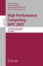 book High Performance Computing – HiPC 2007: 14th International Conference, Goa, India, December 18-21, 2007. Proceedings