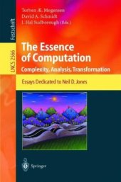 book The Essence of Computation: Complexity, Analysis, Transformation