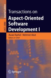 book Transactions on Aspect-Oriented Software Development I