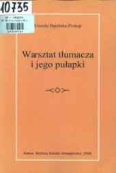 book Warsztat tłumacza i jego pułapki