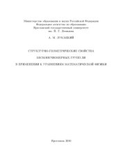 book Структурно-геометрические свойства бесконечномерных групп Ли в применении к уравнениям математической физики