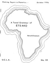 book A Tonal Grammar of Etsako