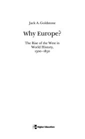 book Почему Европа? Возвышение Запада в мировой истории. 1500-1850