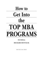 book How to Get Into the Top MBA Programs, 5th Edition