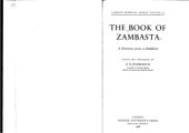 book The Book of Zambasta. A Khotanese poem on Buddhism