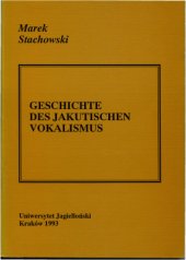 book Geschichte des jakutischen Vokalismus