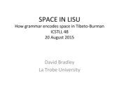 book Space (spatial deixis) in Lisu