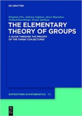 book The Elementary Theory of Groups