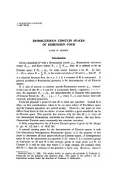 book Homogeneous Einstein spaces of dimension four