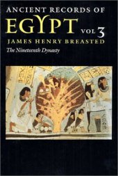 book Ancient Records of Egypt: The Nineteenth dynasty