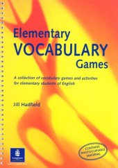 book Elementary Vocabulary Games