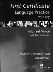 book First Certificate Language Practice