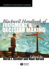 book Blackwell Handbook of Judgment and Decision Making