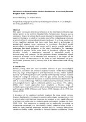 book Directional analysis of surface artefact distributions. A case study from the Murghab Delta, Turkmenistan