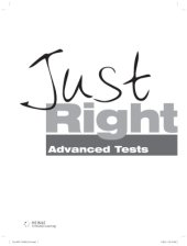 book Just Right - Advanced Tests