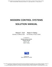 book Modern control systems solution manual