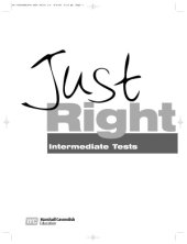 book Just Right - Intermediate Tests