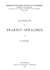 book Grammatik der Prakrit-Sprachen