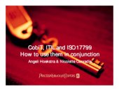 book COBIT, ITIL and ISO 17799. How to use them in conjunction