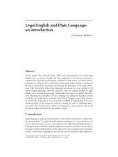 book Legal English and Plain Language: an introduction